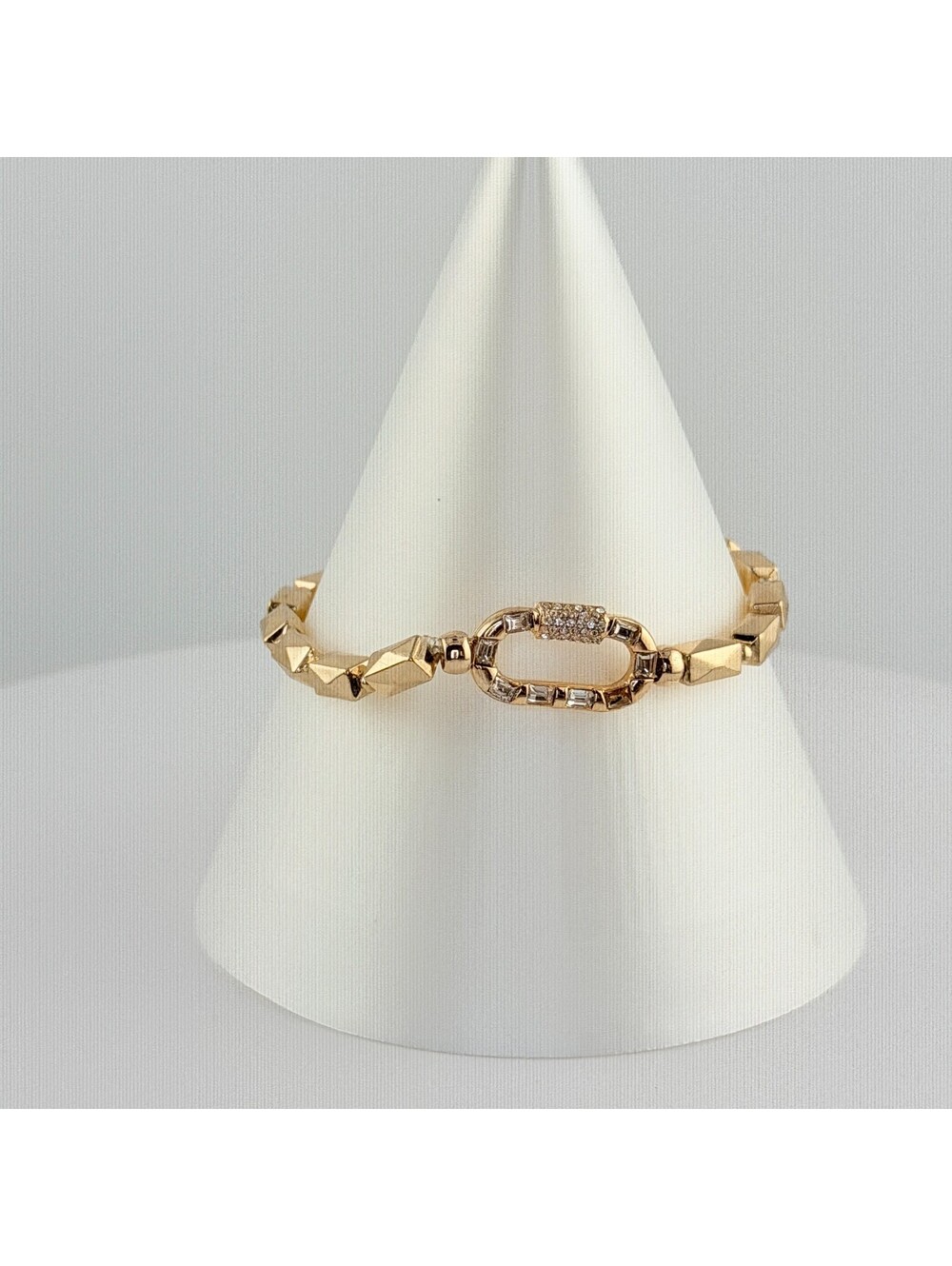 Bomb Party Single Stack Bracelet - on Yellow Gold #83